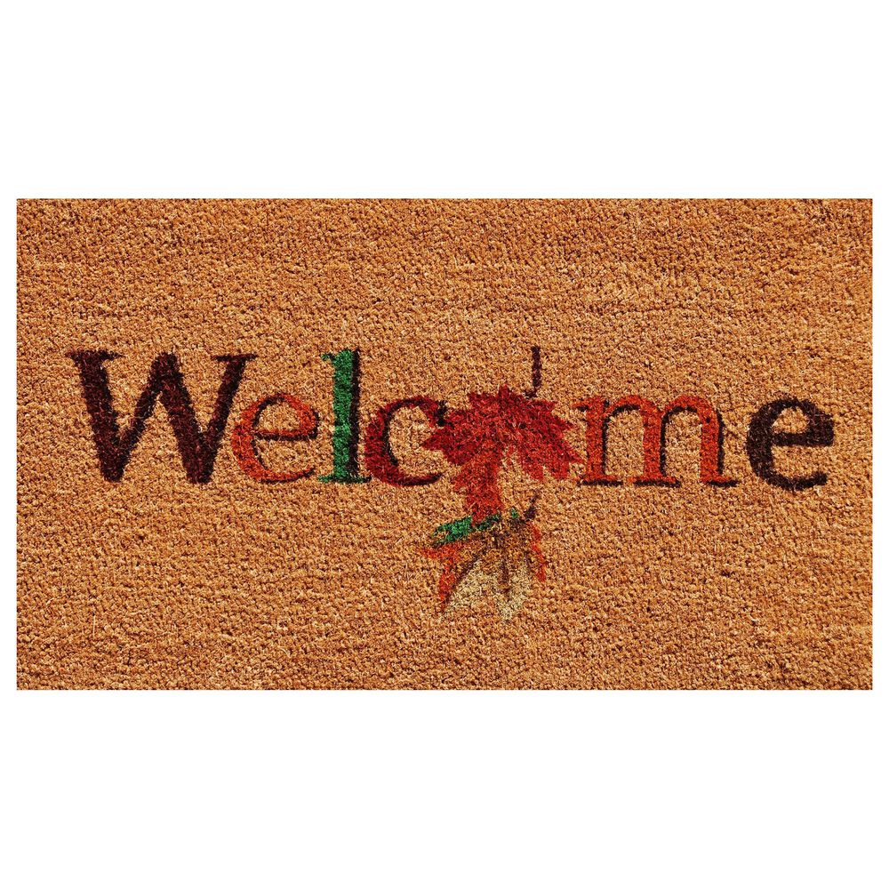 Callaway Fall Beauty  1"5" x 2"5" Natural Door Mat, , large