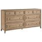 Universal Furniture Weekender 5-Piece King Panel Bedroom Set in Sand Dune and Natural, , large
