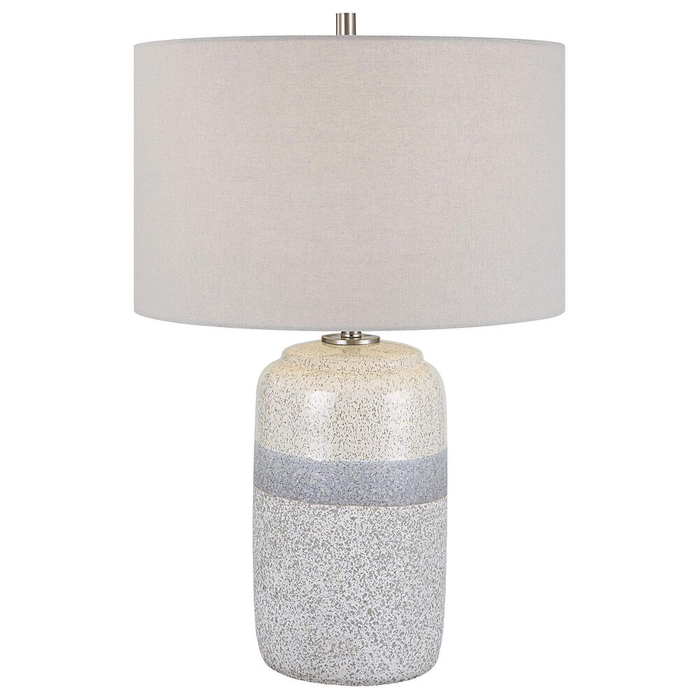 Uttermost Pinpoint Table Lamp in White, Gray and Ivory Cream, , large