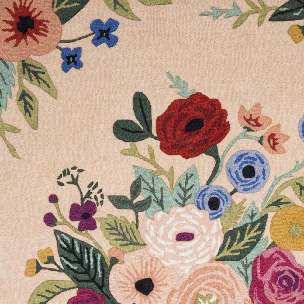 Rifle Paper Co. Les Fleurs LES-03 2&#39;3&quot; x 3&#39;9&quot; Scatter Rug, , large