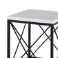 Crystal City Skyler End Table in White, , large
