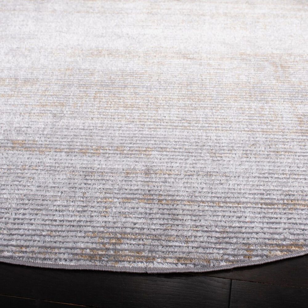 Safavieh Orchard  ORC661 6&#39;7&quot; Round Grey and Gold Area Rug, , large