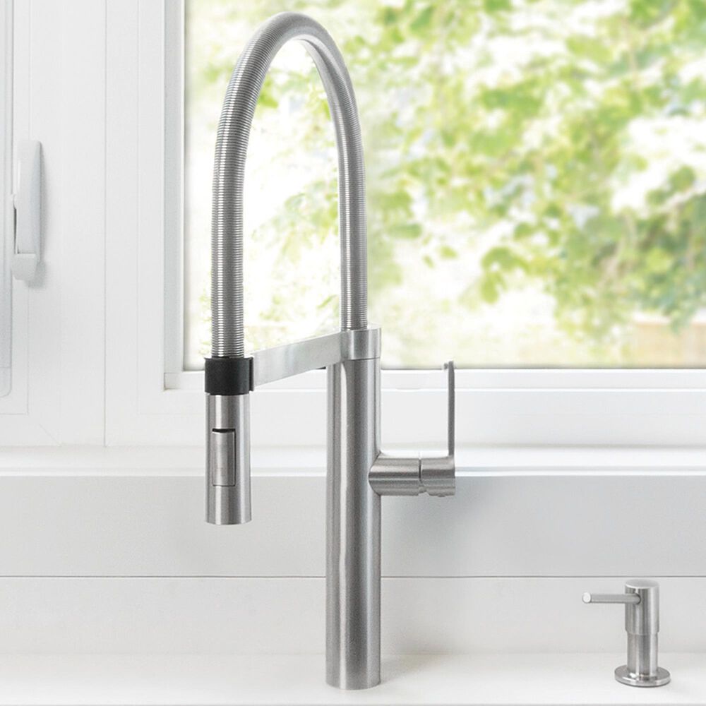 Blanco Blancoculina SemiPro Kitchen Faucet 1.8 GPM in Classic Steel NFM