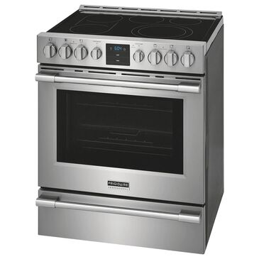 Frigidaire Professional 30" Freestanding Front Control Electric Range with Air Fry in Stainless Steel, , large
