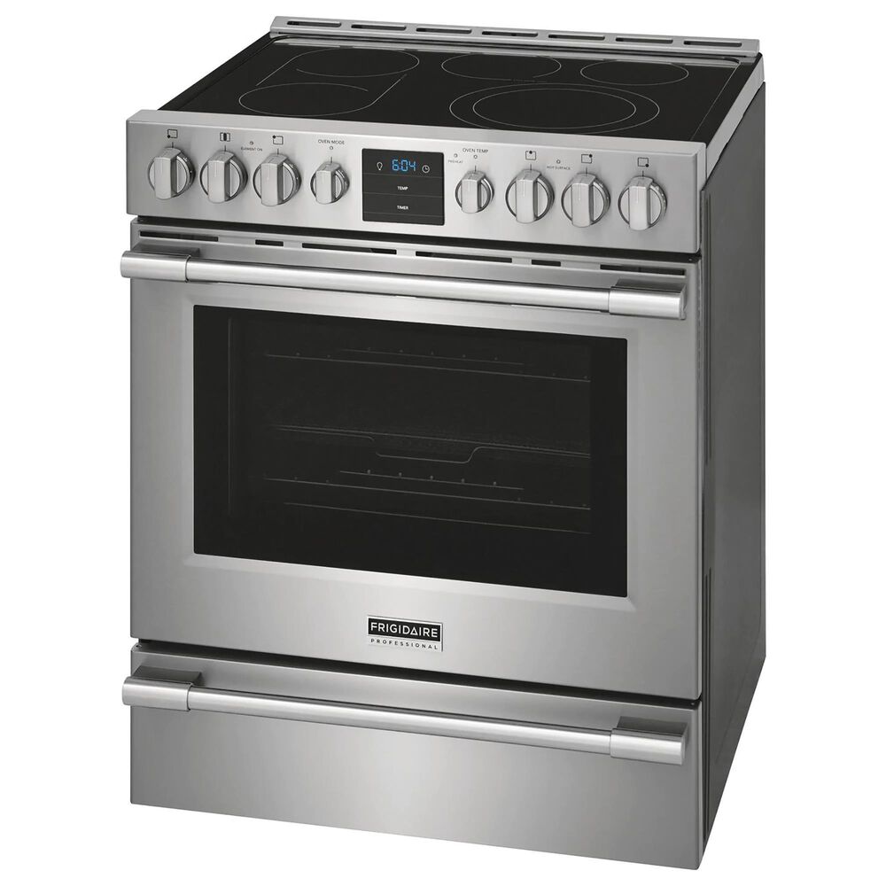 Frigidaire Professional 30" Freestanding Front Control Electric Range with Air Fry in Stainless Steel, , large