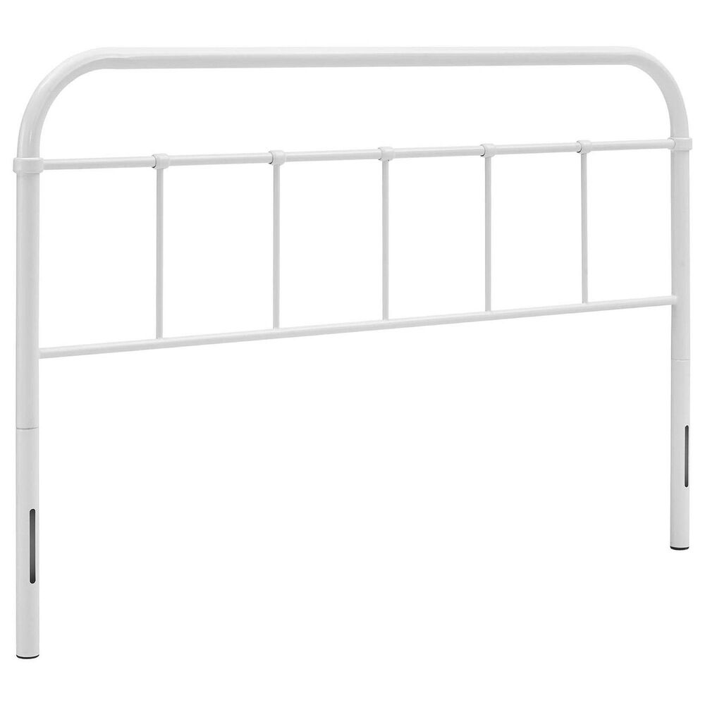Modway Serena Steel Queen Headboard in White, , large