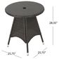 Hearth and Haven Corsica Patio Bistro Table in Brown, , large