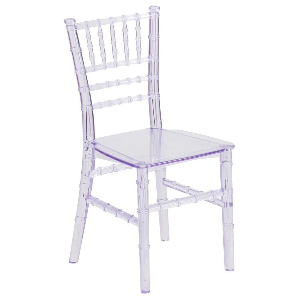 Flash Furniture Hercules Kids Chiavari Chair in Transparent Crystal, , large
