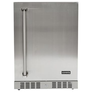 Coyote Outdoor 24" Outdoor Refrigerator with Right Hinge in Stainless Steel, , large
