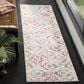 Safavieh Skyler SKY190F 2" x 8" Ivory and Pink Runner, , large