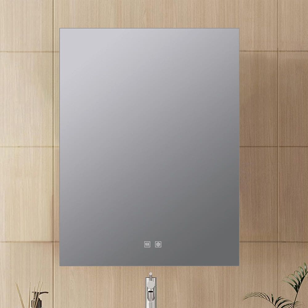 Lexora Home Vellum 30" x 28" LED Vanity Mirror, , large