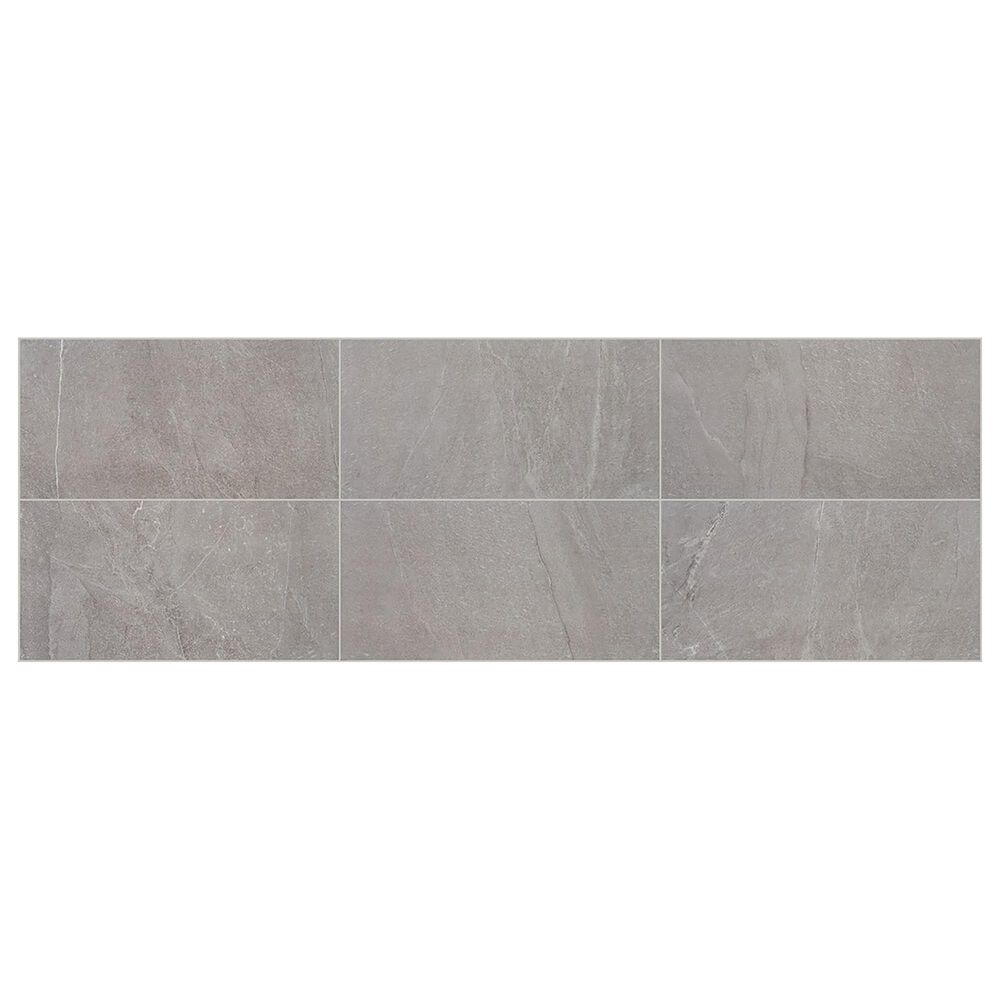 Marazzi Marble Obsession 12&quot; x 24&quot; Polished Porcelain Tile in Grigio, , large
