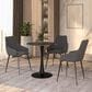 Leisuremod Bristol 24" Round Dining Table with MDF Top in Black - Table Only, , large