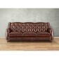 Hydeline Hampton Leather Stationary Sofa in Brown, , large