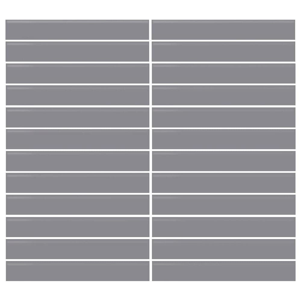 Dal-Tile Color Wheel Suede Gray 12"" X 10"" Ceramic Mosaic Sheet, , large