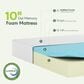 HOMLUX Tidur 10" Medium Firm Cooling Gel Memory Foam California King Mattress in a Box, , large