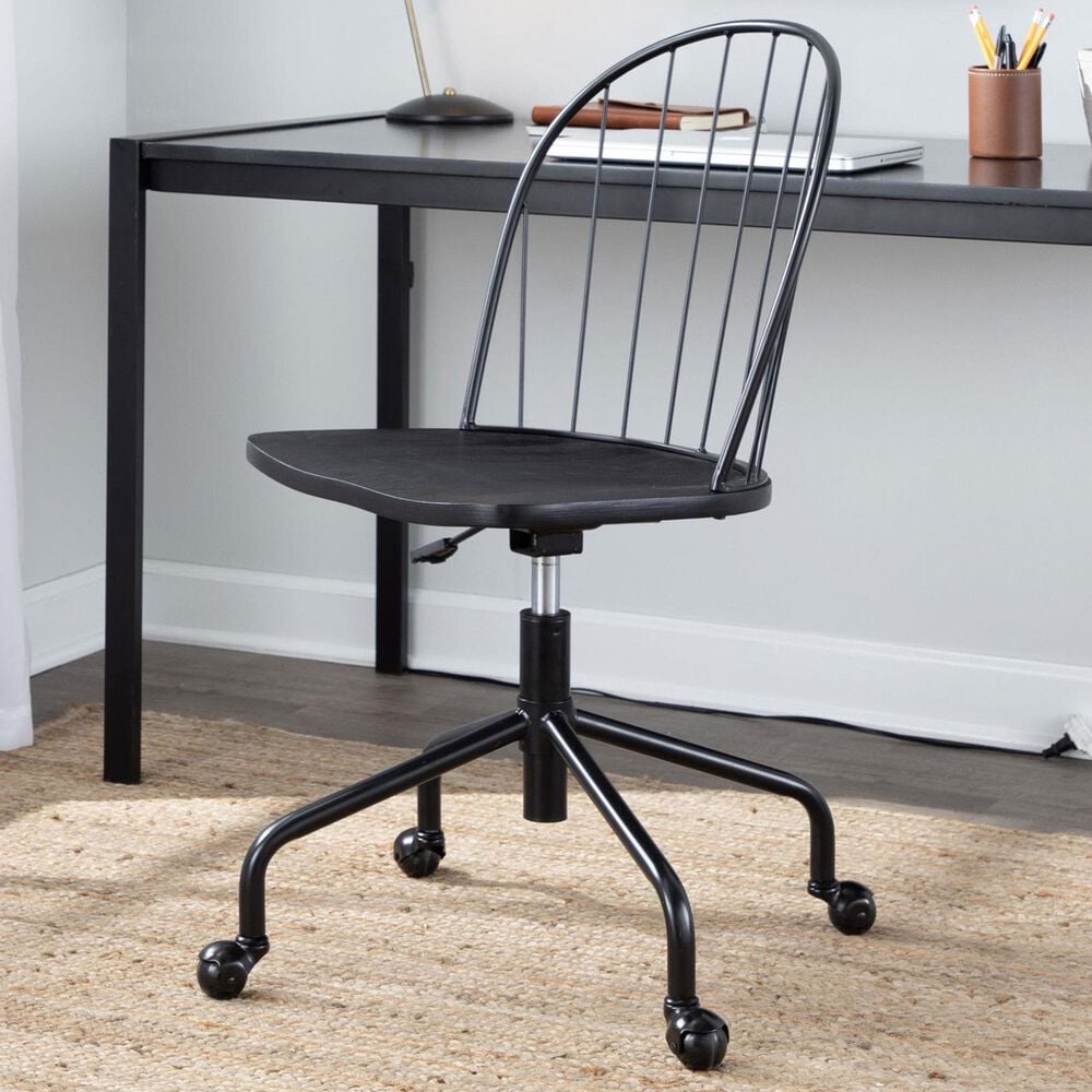 Lumisource Riley Office Chair in Black, , large