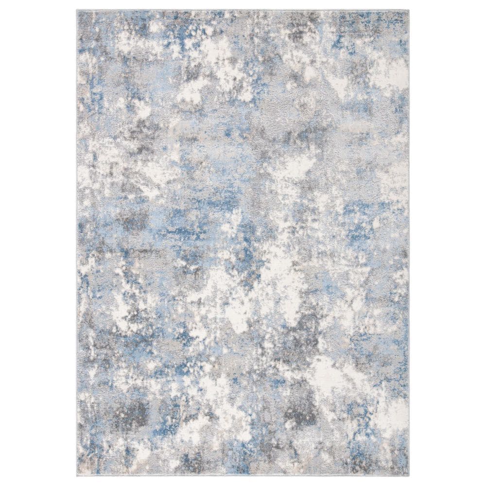Safavieh Lagoon LGN521G 4" x 6" Light Grey and Light Blue Area Rug, , large