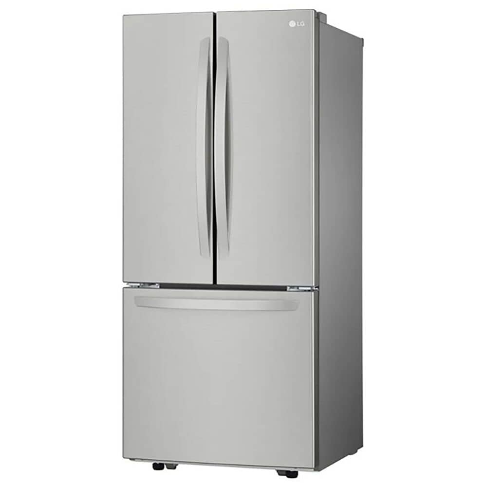 LG 21.8 Cu. Ft. 3-Door French Door Refrigerator with Smart Cooling System in Stainless Steel, , large