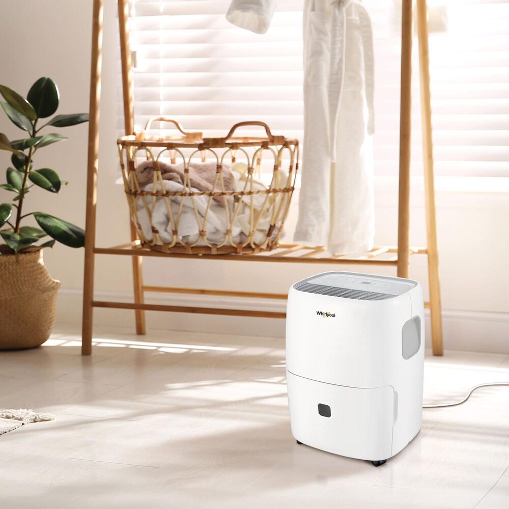 Whirlpool 50-Pint E-Star Dehumidifier in White, , large