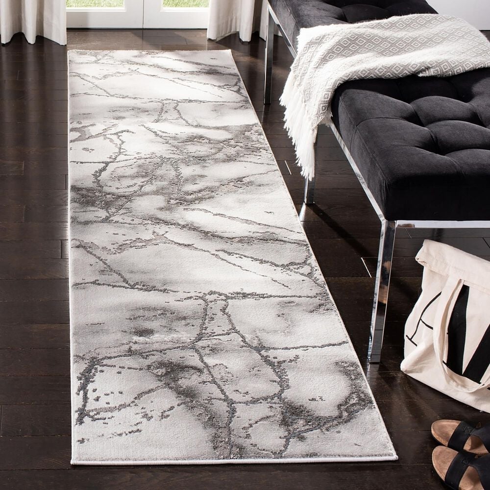 Safavieh Craft CFT877G 2&#39;3&quot; x 18&#39; Grey and Silver Runner, , large