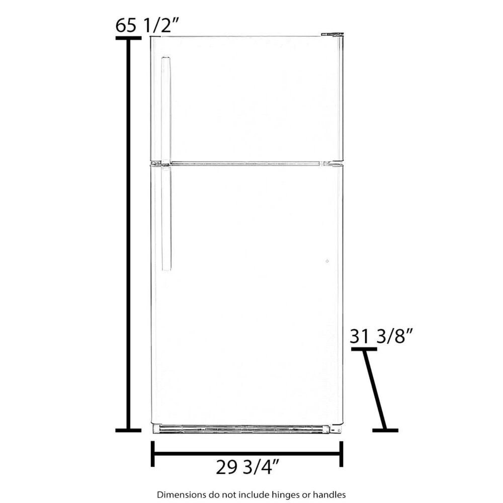 Whirlpool 30&quot; Wide 18 Cu. Ft. Top Freezer Refrigerator in Stainless Steel, , large