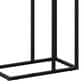 HOMLUX C Shaped Side Table in French Oak Grey and Black, , large