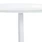 Baxton Studio Webb Patio Side Table in White, , large