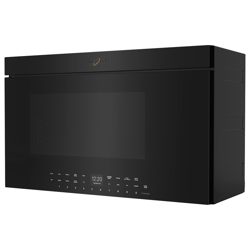 Whirlpool 1.1 Cu. Ft. Over-the-Range Microwave with Air Fry in Black Stainless, , large
