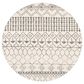 Safavieh Tulum  5" Round Ivory and Grey Area Rug, , large