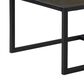 Steve Silver Furniture Yukon Rectangular Nesting Coffee Table with 2 Stools in Walnut and Black, , large