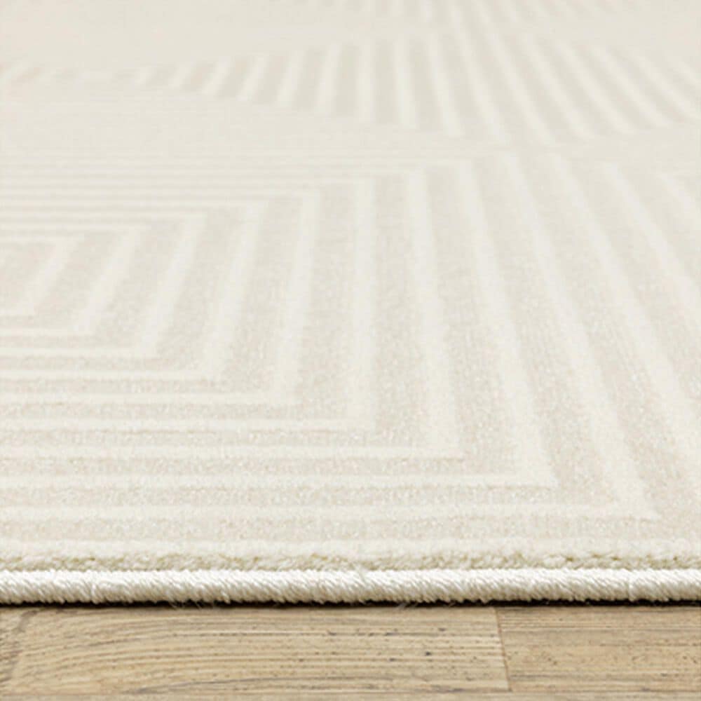 Oriental Weavers Raylan RAY04 9&#39;10&quot; x 12&#39;10&quot; Ivory Area Rug, , large