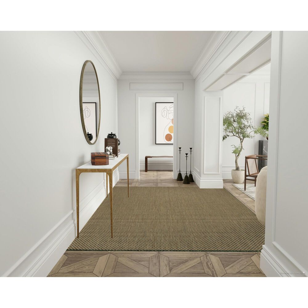 Nourison Courtyard Green 8&#39; x 10&#39; Indoor/Outdoor Area Rug, , large