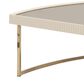 Vista Haus Lisbon Cocktail Table in Silken Matte Cream, , large