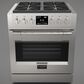 Fulgor Milano Sofia 4.1 Cu. Ft. 30" Professional Dual Fuel Range in Stainless Steel, , large