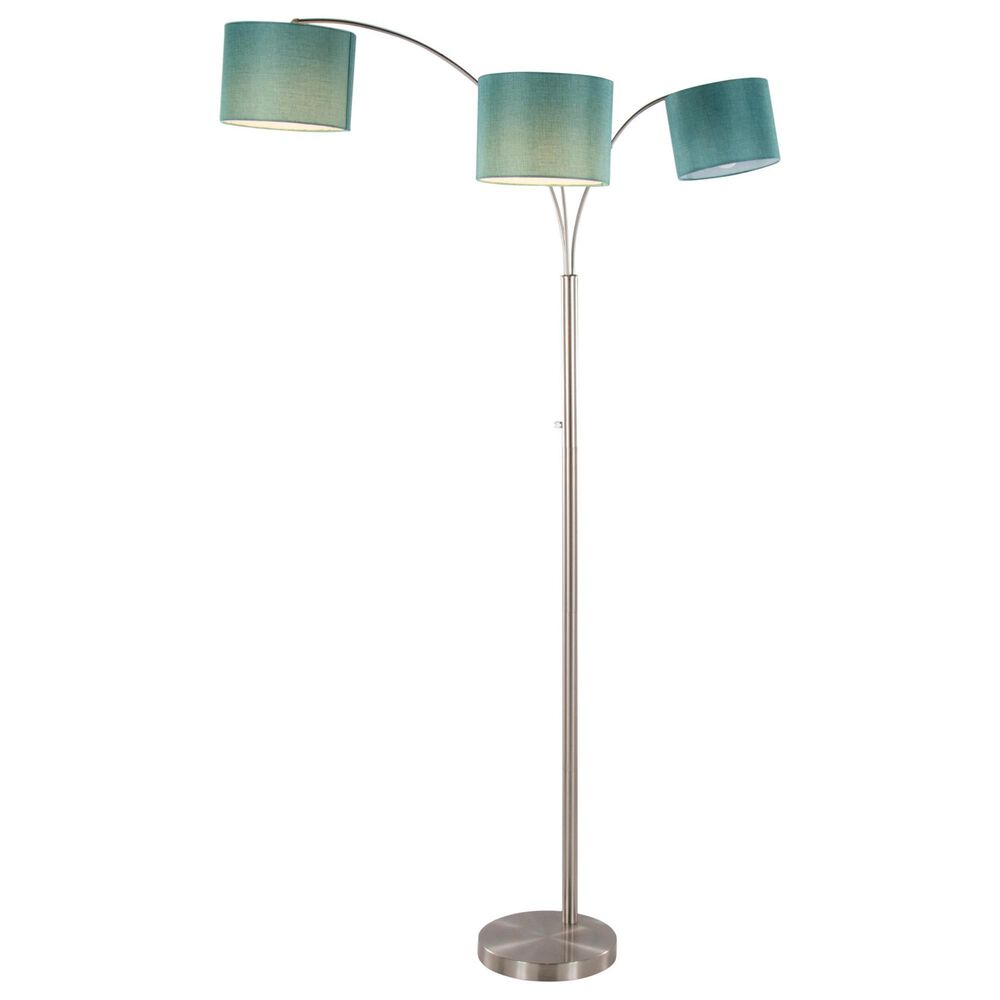 Grandview Gallery Willow Trio Floor Lamp in Brushed Nickel, , large