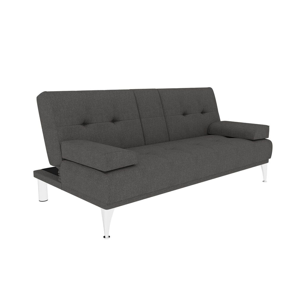 Lifestyle Solutions Malibu Gray Futon, , large