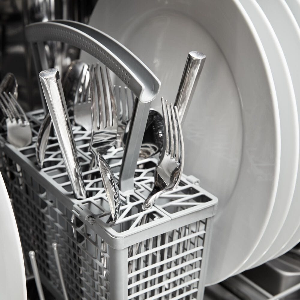 Whirlpool 18" Built-In Small-Space Compact Dishwasher in Stainless Steel and Black, , large