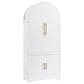 HOMLUX 72" Tall Arched Kitchen Pantry Cabinet in White, , large