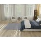 Nourison Courtyard Ivory and Blue 6" Square Indoor/Outdoor Area Rug, , large