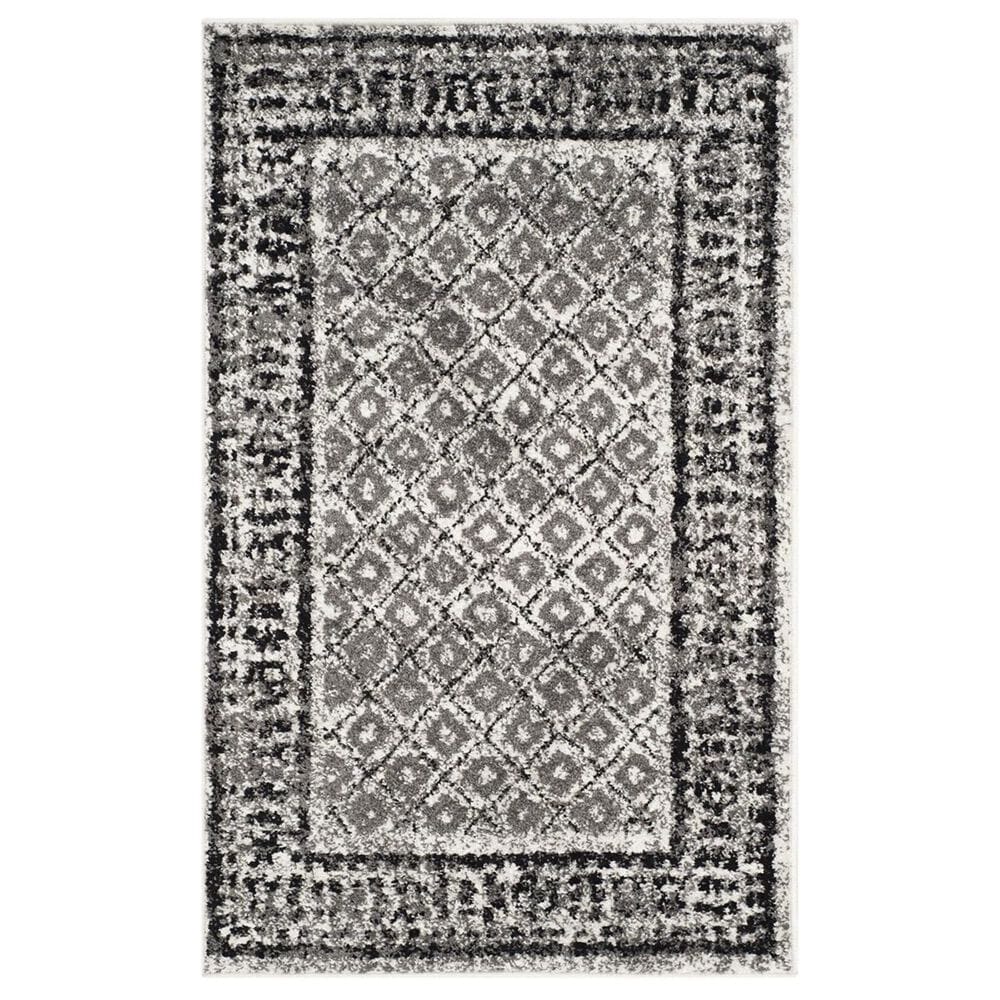 Safavieh Adirondack ADR110B-24 2"6" x 4" Ivory/Silver Area Rug, , large
