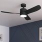 Hunter Bolsa 52" Ceiling Fan with LED Light in Matte Black, , large