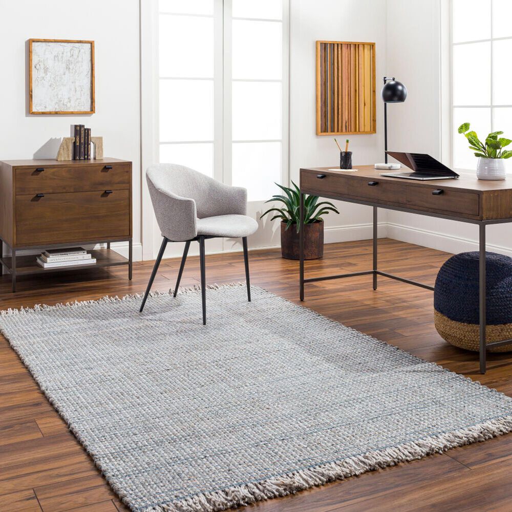 Surya Sara Light Slate, Charcoal, Brown, Seafoam, Medium Gray and Teal 12' x 15' Area Rug, , large
