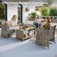 HOMLUX 4-Piece Patio Conversation Set in Light Gray, , large