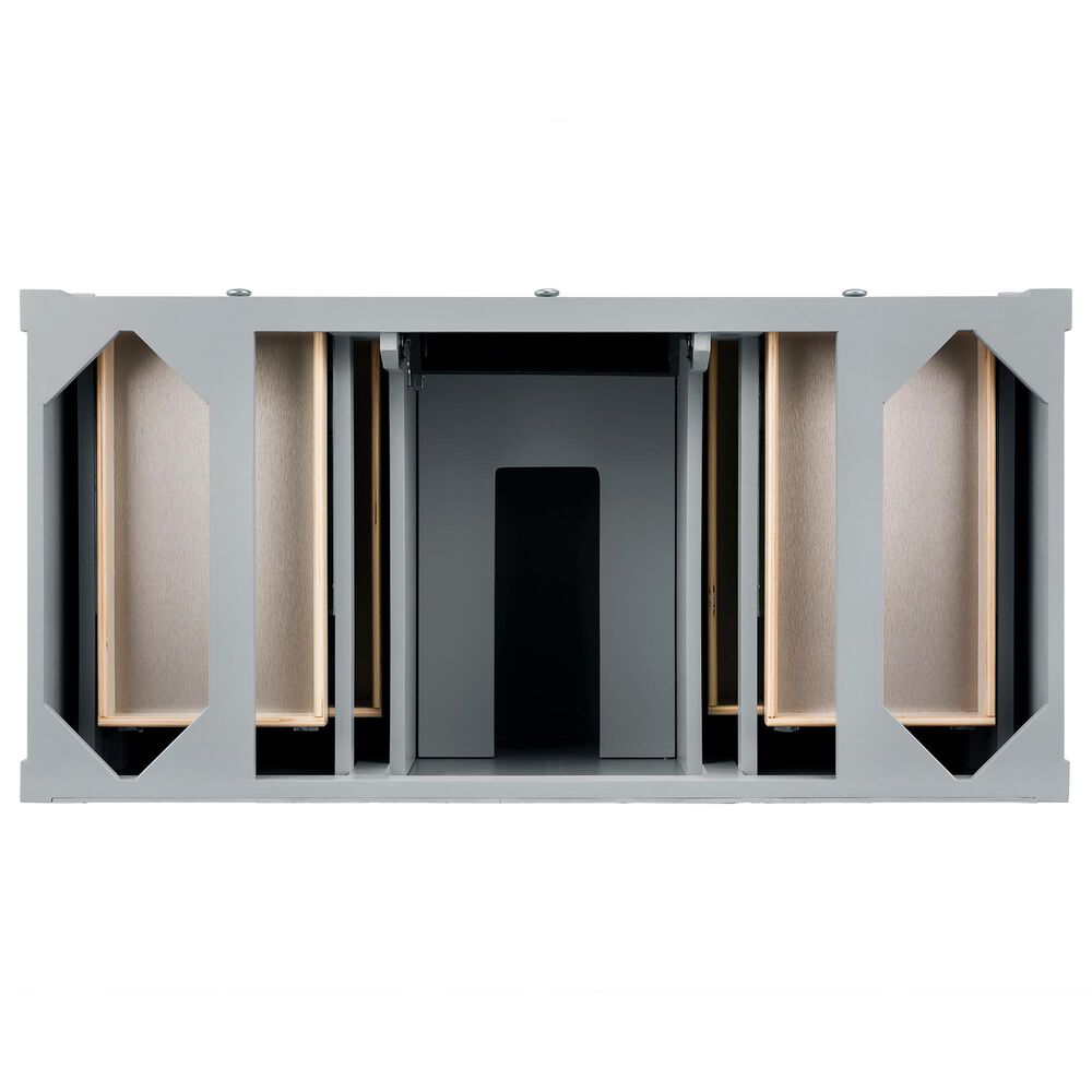 James Martin Vanities Brittany 30&quot; Single Bathroom Vanity in Urban Gray with Single Hole 3 cm White Zeus Quartz Top and Rectangular Sink, , large