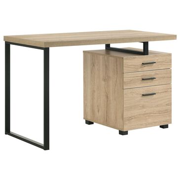 Mayberry Hill Leighton Desk in Oak and Black, , large