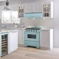 Unique Appliances Classic Retro 30" Pro Convection Gas Range in Ocean Mist Turquoise, , large