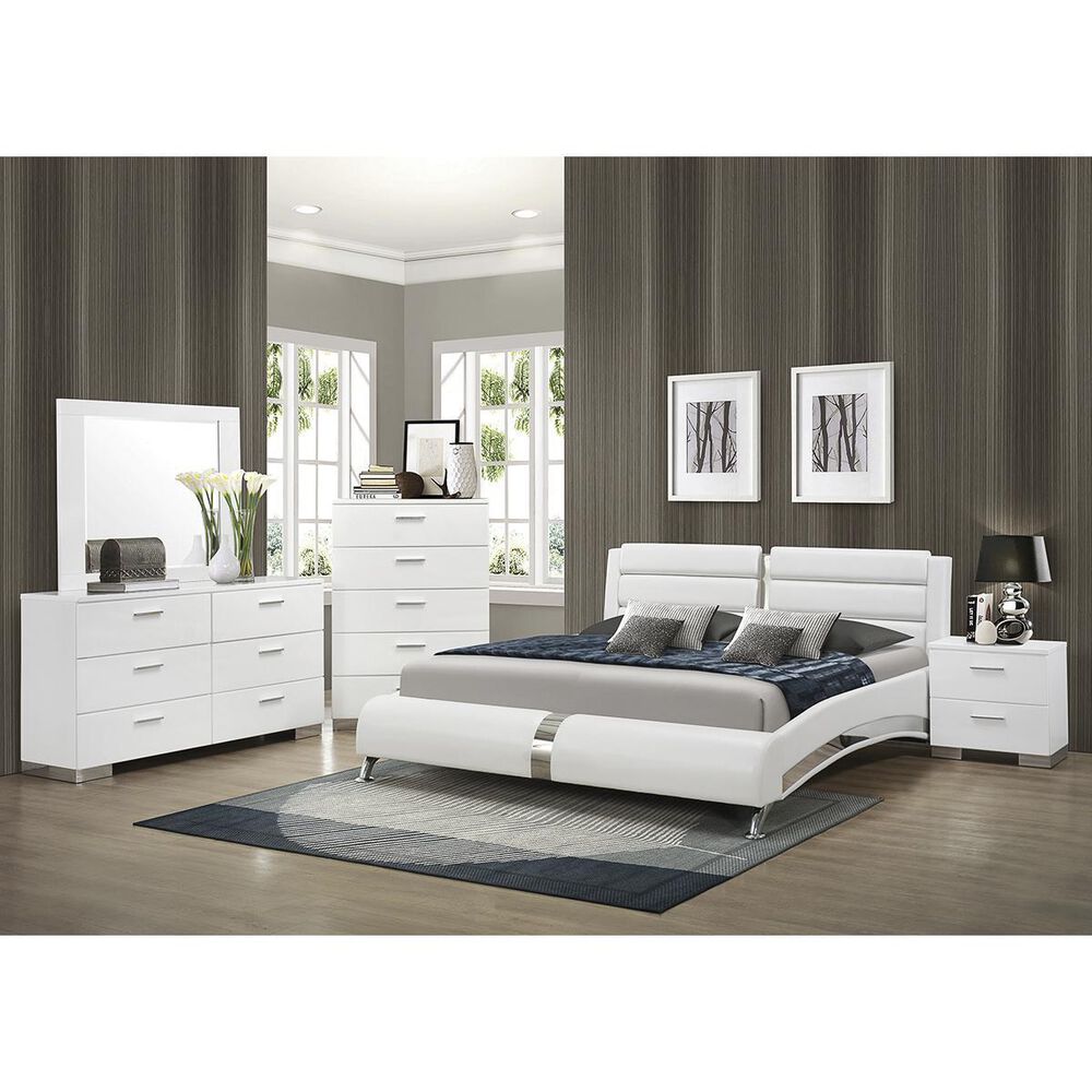 Pacific Landing Felicity Dresser in High Glossy White, , large