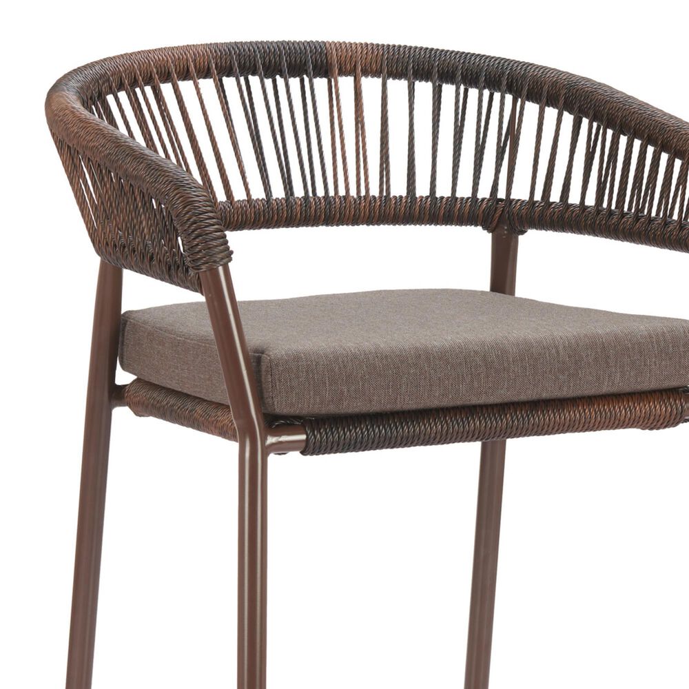 Zuo Modern Skye Patio Barstool in Brown (Set of 2), , large
