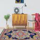 Amerr Boho 8" x 11" Navy and Pink Area Rug, , large